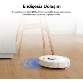 Resim Roborock Q7 Max Beyaz Akıllı Robot Süpürge Teşhir 