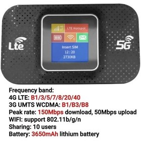 Resim 4g Lte Router 150mbps Portable Wifi Repeater 3650mah Unlocked Pocket Wireless Router A 