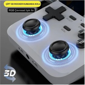 Resim Cosmostech D007 Plus Android Taşınabilir Retro El Atarisi Game Oyun Konsolu 10.000+ Oyunlu Gold 