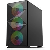 Resim İzoly B709 Cyberpunk Tempered Glass 550W 80+ Kasa 
