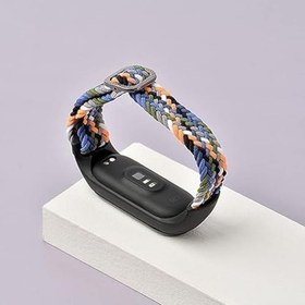 Resim PSR Aksesuar KRD-49 Örgü Zore Akıllı Saat Kordon - Xiaomi Mi Band 5 Uyumlu Kayış, Renkli ve Ayarlanabilir Örme Kordon Kayış 