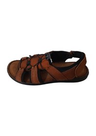 Resim Beren Erkek Taba Hakiki Deri Günlük Spor Şık Sandalet Brn5215 Taba 