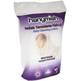 Resim Hanymish Bebek Temizleme Pamuğu 60'Lı 
