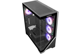 Resim Erdo Vento VG4202FLA Atx Tower, 850W 80+ Siyah, Temperli Cam, Rgb, Mesh, Atx Gamıng Kasa 