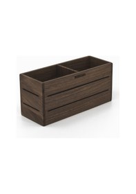 Resim Woodsaka 3line İki Bölümlü Kalemlik - Ceviz Ağacından 