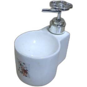 Resim sıvı sabunluk seramik perotti 