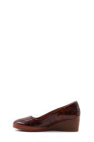 Resim Fast Step Hakiki Deri Kadın Dolgu Topuk Ayakkabı 411ZA291 