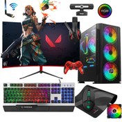 Resim Gamepage Viper X12 I5-3470 8gb 120gb 500gb Rx550 4gb 23.8" Curved Masaüstü Oyuncu Bilgisayar 