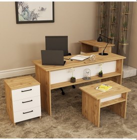 Resim KALENDER DEKOR MERKÜR-1-2-3-4 OFİS BÜRO MASASI TAKIMI MRK02 