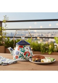 Resim Serenk Premium Emaye Çaydanlık 3.2 Lt Çok Renkli 