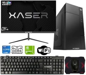 Resim Xsr564 i5 12400F 16GB Ram 512GB M.2 NVMe SSD 2GB GT610 Ekran Kartı 23.8 Monitör Masaüstü Ofis Bilgisayarı 