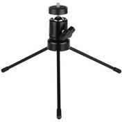 Resim Vkemall Masa Top Başlı Tripod Seti 360 Derece Dönebilen U Şeklinde Yuva Evrensel 1/4 Vid 