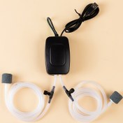 Resim USB Oksijen Pompası, Ev Oksijen Pompası, Mini, Sessiz, Çift Delikli, Açık Hava Balıkçılık Balık Tankı Aerator, Kompakt ve Pratik, Balık, Karides, Yengeç, Kaplumbağa, Salyangoz vb. için Uygun, Pilsiz 