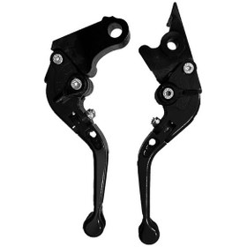 Resim Honda Cbr 125 R - 250 R Uyumlu Katlanabilir Spor Manet Siyah Çok Renkli 