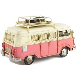 Resim Metal Dekoratif Vosvos Minibüs Çerçeveli Ve Kumbaralı 