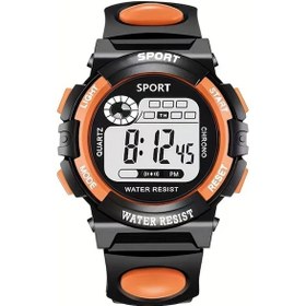 Resim Sunshine022 Gençler İçin Turuncu Kuantz Hareketli Ve Aydınlatmalı Dijital Spor Saati Diğer 