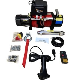 Resim Janlas Mercedes x Class Janlas Çeki Vinci 13000 Lbs Sentetik Kırmızı Halat 