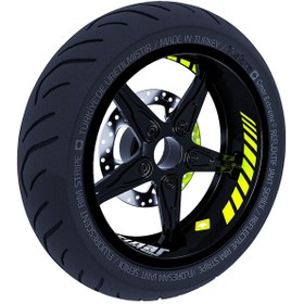 Resim Gp Racing Floresan Sarı İç Jant Şeridi Sticker Çınar Extreme 