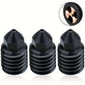Resim Bambu Lab Nozulu 0.4/0.6/0.8mm Bambu P1p Nozulu Bambu Hotend Yüksek Akış Nozulu Lab X1 P1S 3d Yazıcı Parçaları 