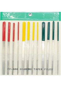 Resim Cf 400 Elmas Eğe Seti 12 Li Plastik Saplı 