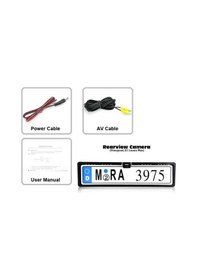 Resim lidergaraj Plakalıklı Geri Görüş Kamerası 4 Aydınlatma Ledli 