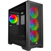 Resim Powerboost VK-G4306S 4-Argb Fanlı Gamıng Mıd-Tower Pc Kasası 360MM Sıvı Soğutucu Desteği 