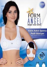 Resim Form Angel Lılaq Kalın Askılı Sporcu Pedli Büstiyer 5322 