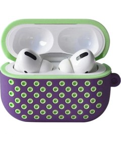 Resim Colezium Airpods Pro 2 (2.nesil) Spor Delikli Kılıf - Lila-Yeşil 
