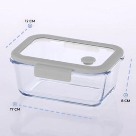 Resim Neoflam Fika Glace Vakumlu Cam Saklama Kabı 800 ML Gri 