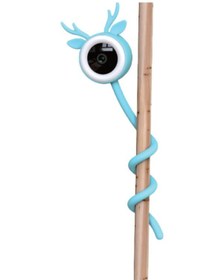 Resim Geyik Figürlü Ninni Söyleyen Rgb Led Wifi Ip Bebek İzleme Kamerası - Mavi 