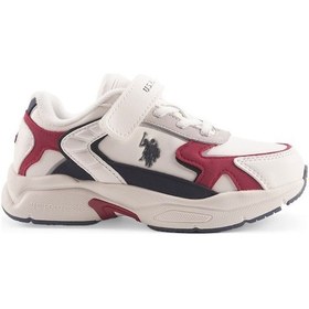 Resim U.s. Polo Assn. Krenas 4pr Beyaz Erkek Çocuk Spor Ayakkabı 000000000101885747 Beyaz-kırmızı 