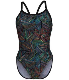 Resim Arena Overvıew Kadın Yüzücü Mayosu 006636550 Siyah - Turkuaz 