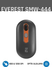 Resim Everest SMW-444 Usb Gümüş Bluetooth ve 2.4Ghz Optik Wireless Mouse 