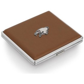 Resim Zekupp Taba Deri Kartal Logolu Metal Sigara Tabakası 