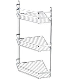 Resim Paslanmaz Metal Krom Banyo Rafı 3 Katlı 