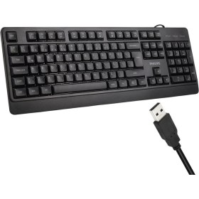 Resim Philips SPK6247B USB 1.2 Metre Kablolu Klasik Siyah Numpadli Türkçe Q Klavye 