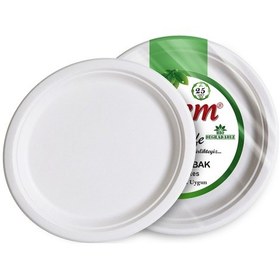 Resim Kafem Ekolojik Karton Tabak 26 CM 25 li x 40 Paket (Koli) 