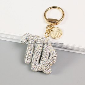 Resim Silver1 Gıoıo Yeni Mini Taşınabilir Kozmetik Ayna Kolye Anahtarlık Çanta Aksesuarları Kolye Dıy Anahtarlık (Yurt Dışından) 