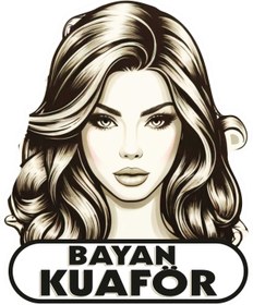 Resim Tasarım Kişiye Özel Kuaför Logolu Sticker 