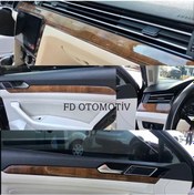 Resim Volkswagen Passat B8 Fındık Ağacı + Parlak Siyah Full Özel Set Torpido Konsol Maun Kaplama 