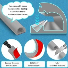 Resim Karokstore Esnek Kablo Kanalı GRI/GT-KK02 