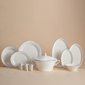 Resim Korkmaz Orient Collection 60 Parça Yemek Takımı Platin A8352 