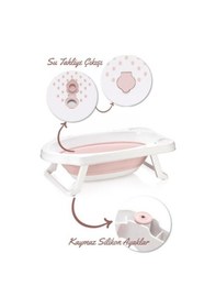 Resim Hobby Life Katlanabilir Bebek Küvet Seti Pembe 