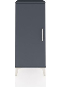 Resim Arges Komodin Tek Kapaklı 44x30x106 Antrasit-antrasit Antrasit 