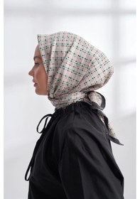 Resim Armanda Orbıs Desen Twill İpek Eşarp - 4306 - 90 X 90 / Benetton - 930 Benetton - 930 