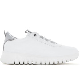 Resim Derimod Kadın Beyaz Bağcıklı Deri Sneaker 25SFD501918 