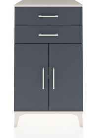 Resim Hyperion Komodin Tek Raflı 2 Çekmeceli 2 Kapaklı 60x44x106 Aytaşı-antrasit Aytası 
