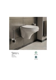 Resim Karen Banyo Stella Kanallı Asma Klozet, Kapak Dahil 