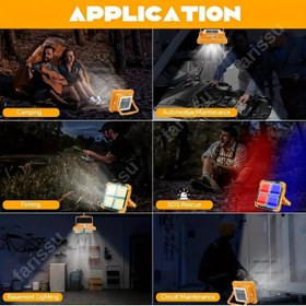 Resim farissu Solar panelli çakar özellikli dış mekan aydınlatmasına uygun projektör 