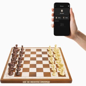 Resim Chessnut Air Elektronik Satranç Takımı, LED & AI Destekli, El Yapımı Ahşap - Kahverengi 